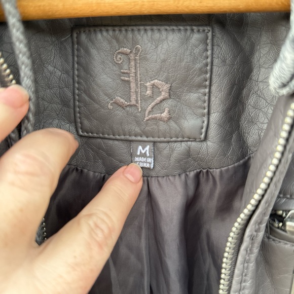 J2 Vegan Friendly Faux Leather Jacket Womens Sz M - Picture 2 of 7